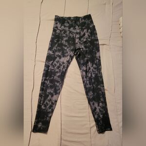American Eagle Black Tie Dye Everything Pocket Legging Size Large Long